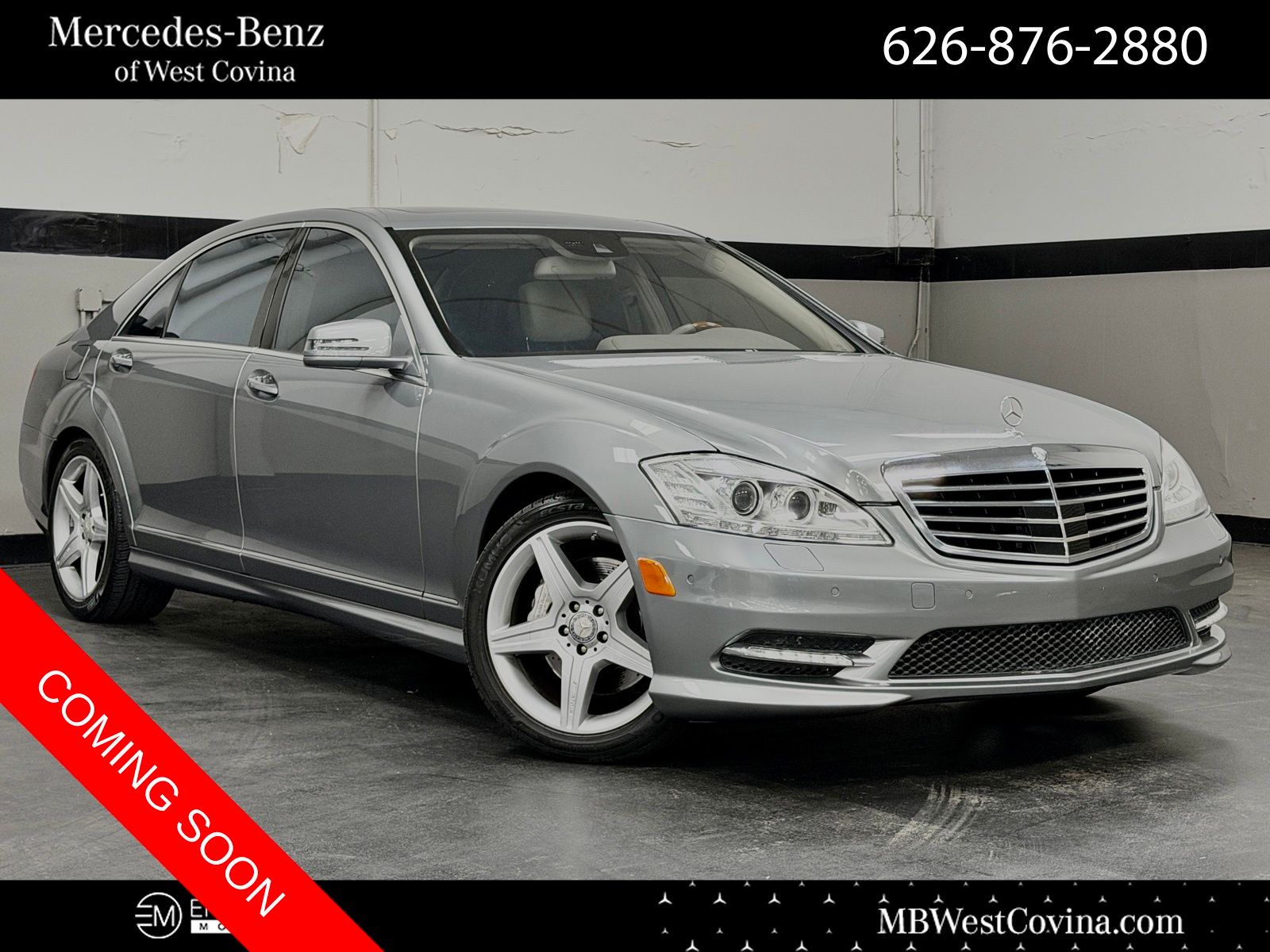 Palladium Silver Metallic 2010 Mercedes-Benz S-Class S 550 Sedan Rear-Wheel Drive 7-Speed Automatic