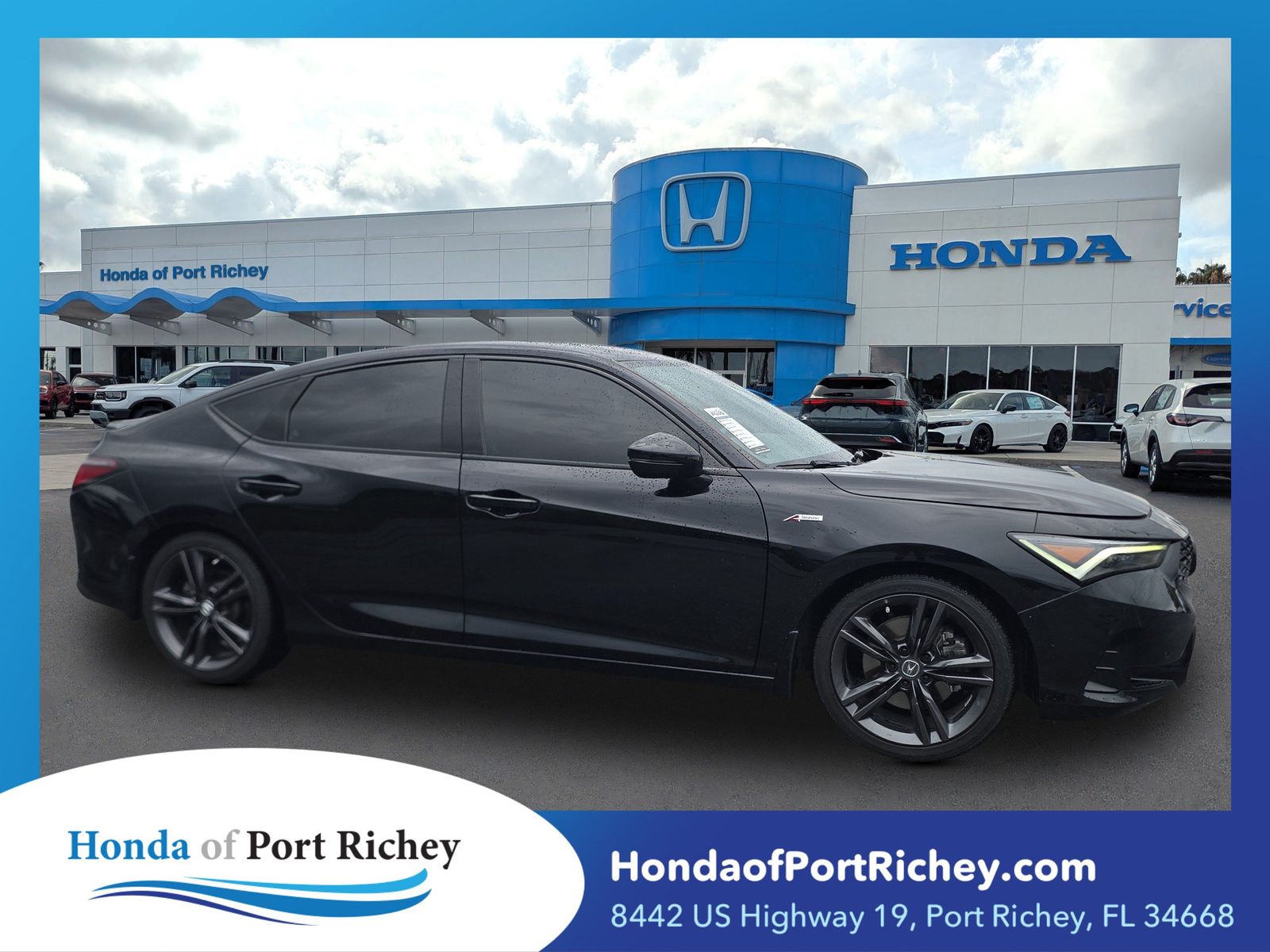 Majestic Black Pearl 2024 Acura Integra Sedan Front-Wheel Drive Continuously Variable Transmission