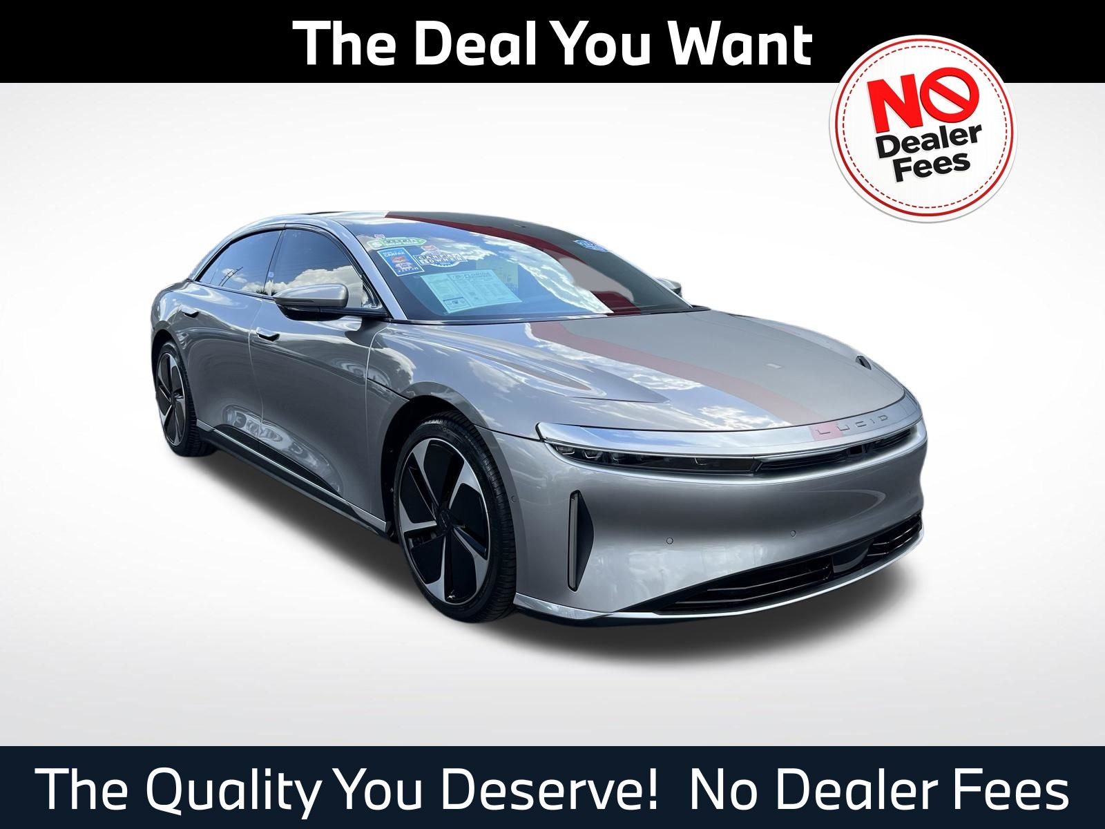 Cosmos Silver Metallic 2023 Lucid Air Sedan All-Wheel Drive 1-Speed Automatic