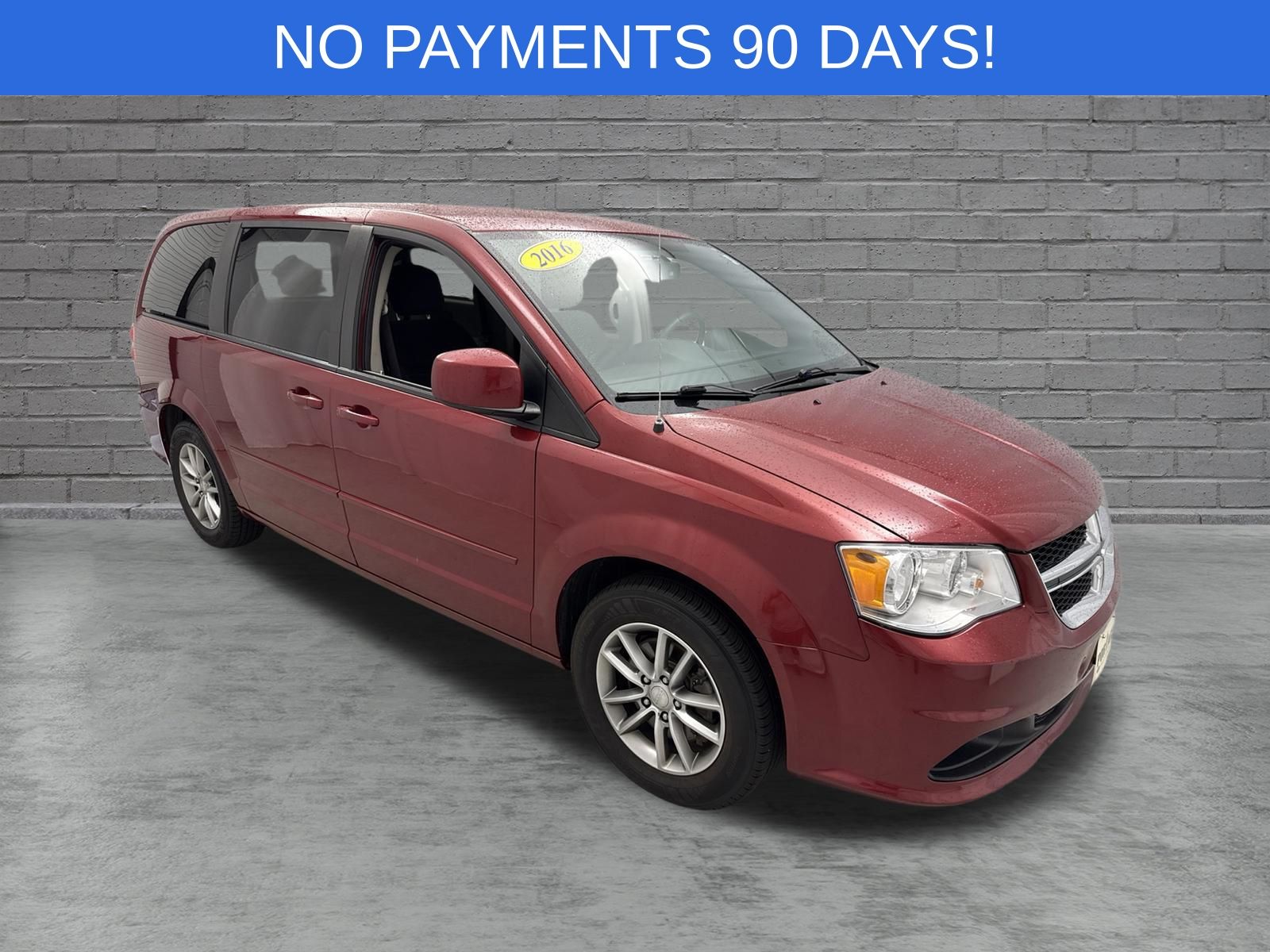 Deep Cherry Red Crystal Pearlcoat 2016 Dodge Grand Caravan Minivan Front-Wheel Drive 6-Speed Automatic