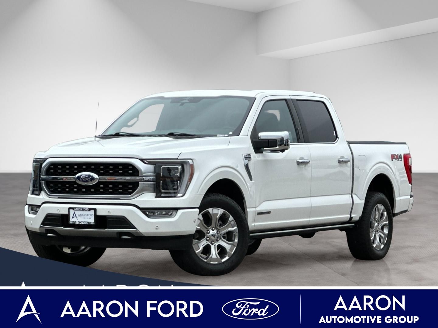 White Metallic 2023 Ford F-150 Pickup Truck Four-Wheel Drive Automatic