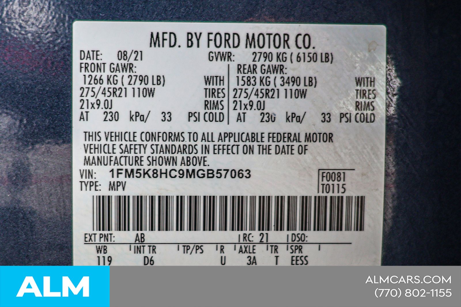 Used 2021 Blue Ford Platinum image 47