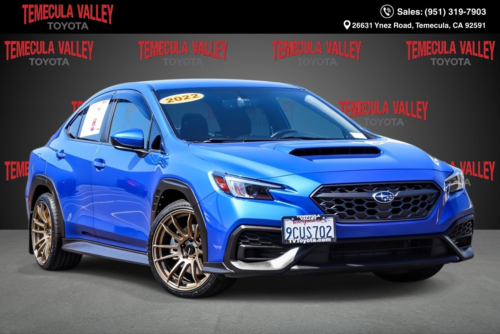 WR Blue Pearl 2022 Subaru WRX Sedan All-Wheel Drive 6-Speed Manual