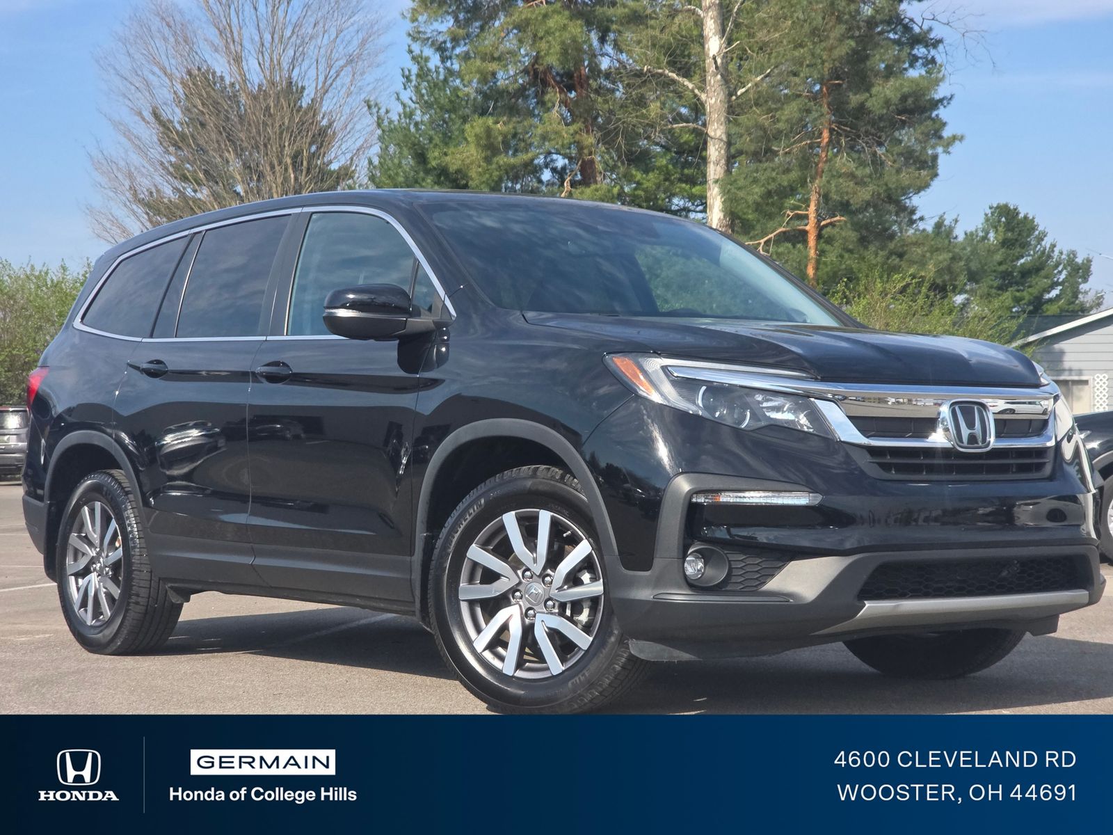 Crystal Black Pearl 2022 Honda Pilot EX-L AWD SUV / Crossover All-Wheel Drive 9-Speed Automatic