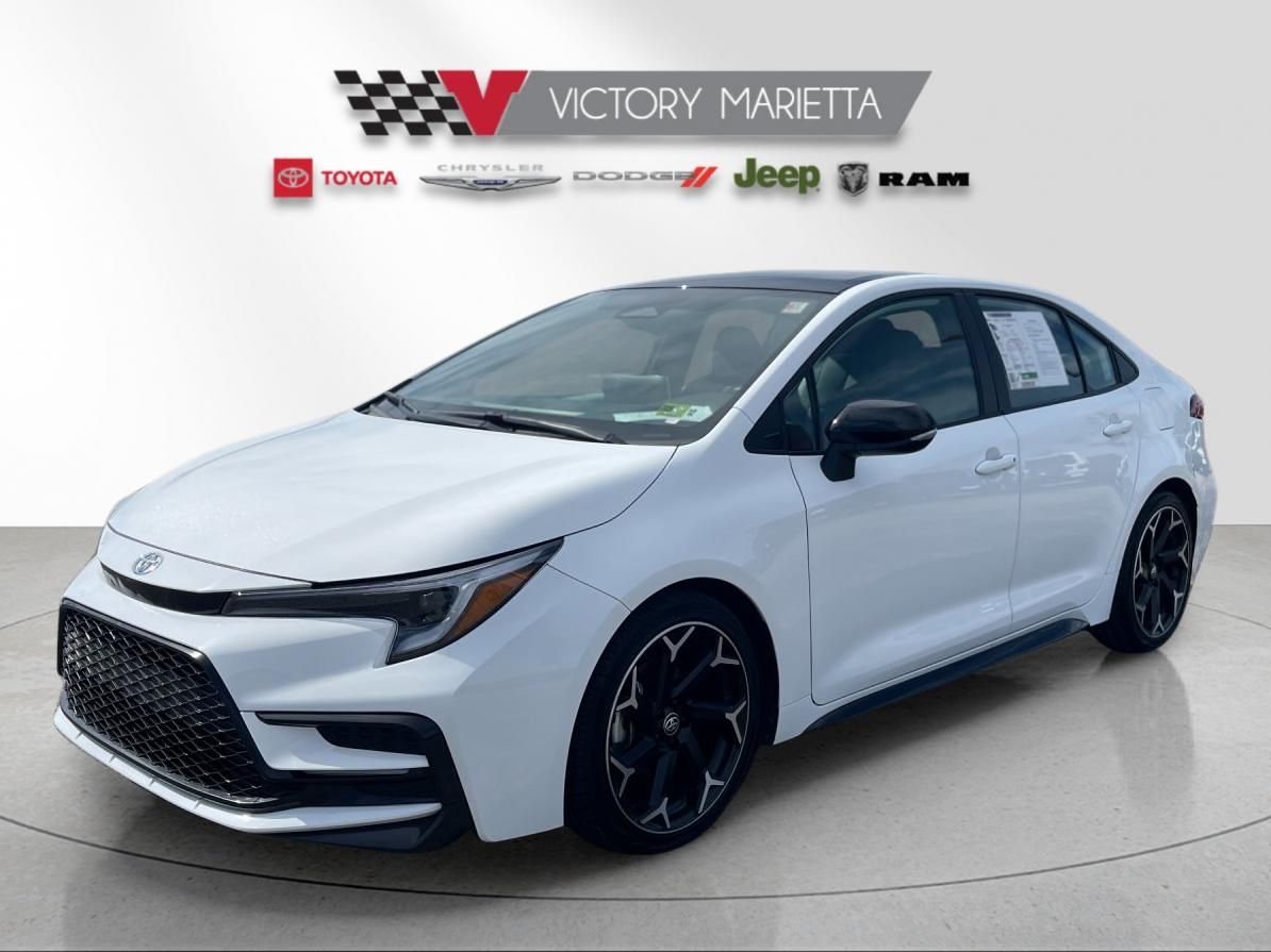 Midnight Black Metallic 2025 Toyota Corolla FX FWD Sedan Front-Wheel Drive Continuously Variable Transmission