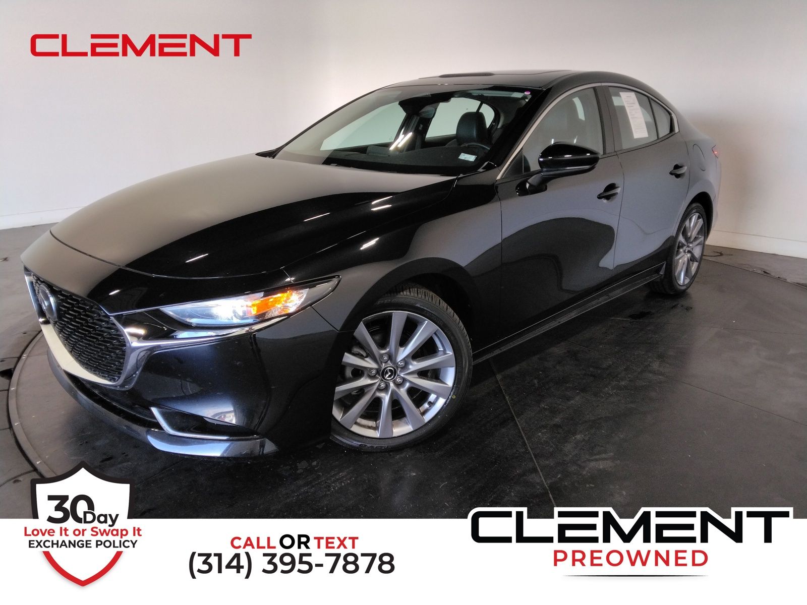 Jet Black Mica 2025 Mazda MAZDA3 2.5 S Preferred Sedan FWD Sedan Front-Wheel Drive 6-Speed Automatic