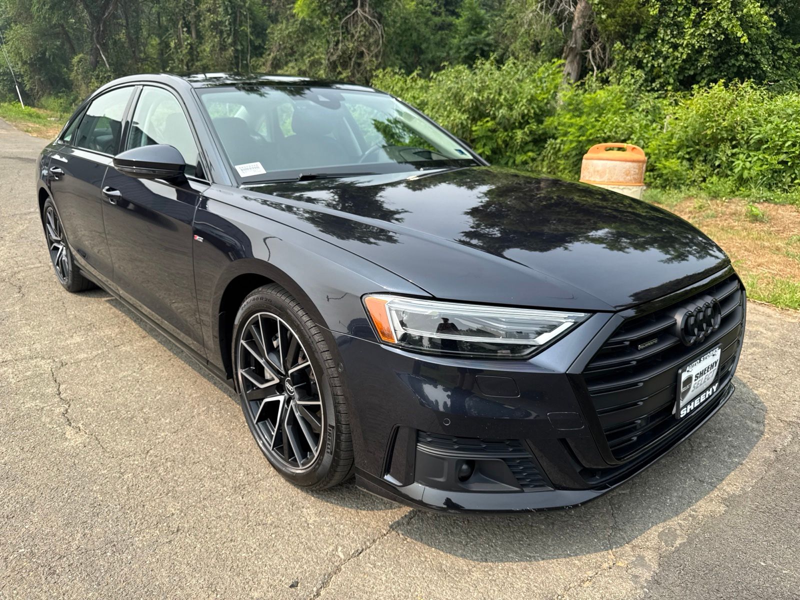 Moonlight Blue Metallic 2021 Audi A8 Sedan All-Wheel Drive 8-Speed Automatic