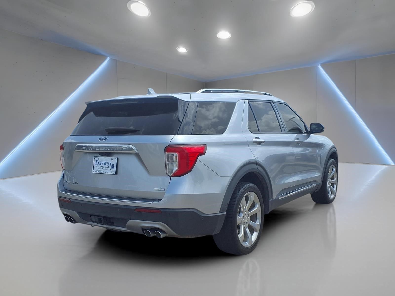 2020 Ford Explorer Platinum Silver at Wharton Ford