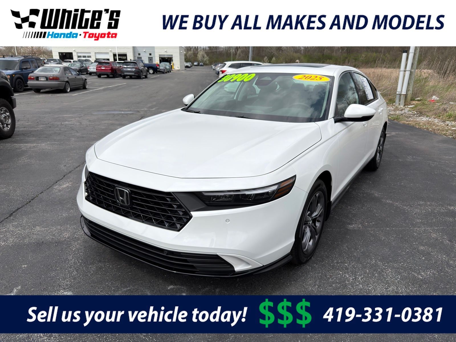 2025 Honda Accord Hybrid EX-L FWD Sedan Front-Wheel Drive Continuously Variable Transmission