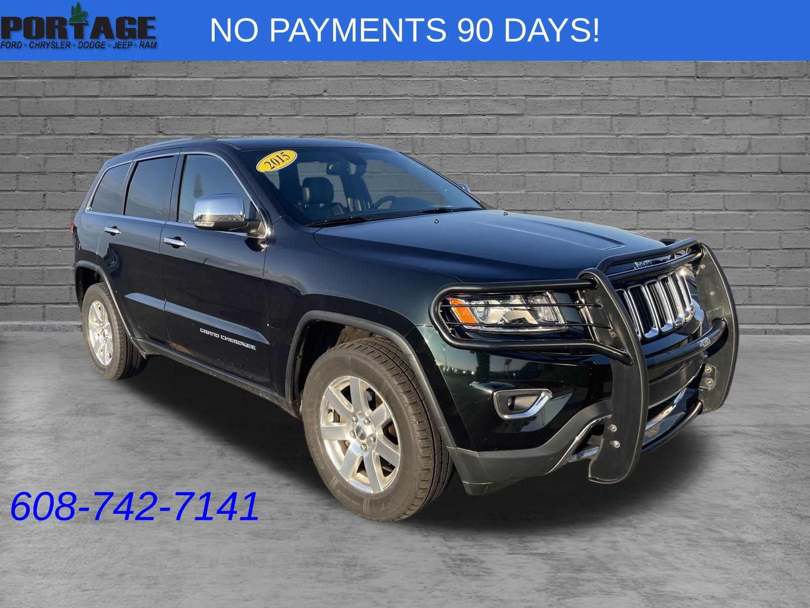 Black Forest Green Pearlcoat 2015 Jeep Grand Cherokee SUV / Crossover Four-Wheel Drive 8-Speed Automatic