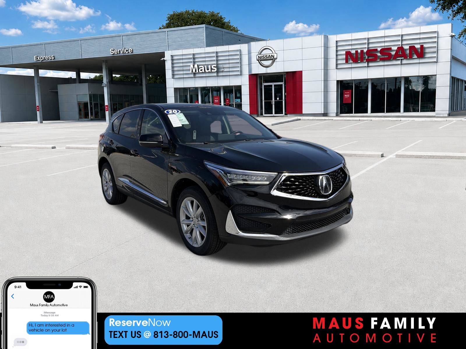 Majestic Black Pearl 2020 Acura RDX SH-AWD SUV / Crossover All-Wheel Drive Automatic