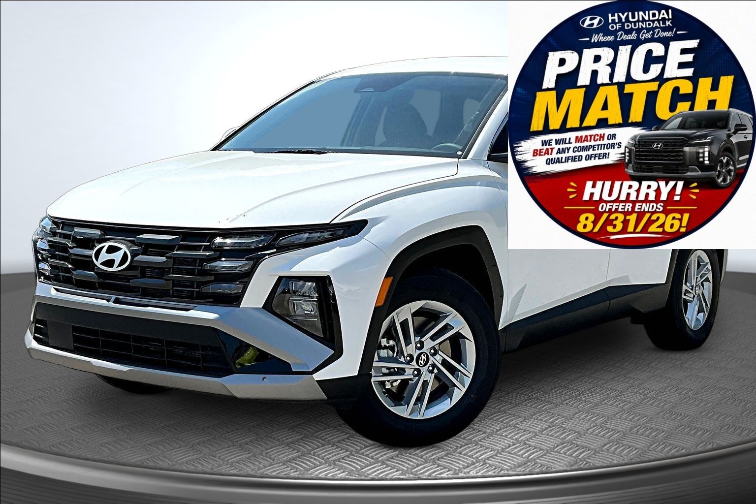 White Pearl 2026 Hyundai Tucson SUV / Crossover Front-Wheel Drive 8-Speed Automatic