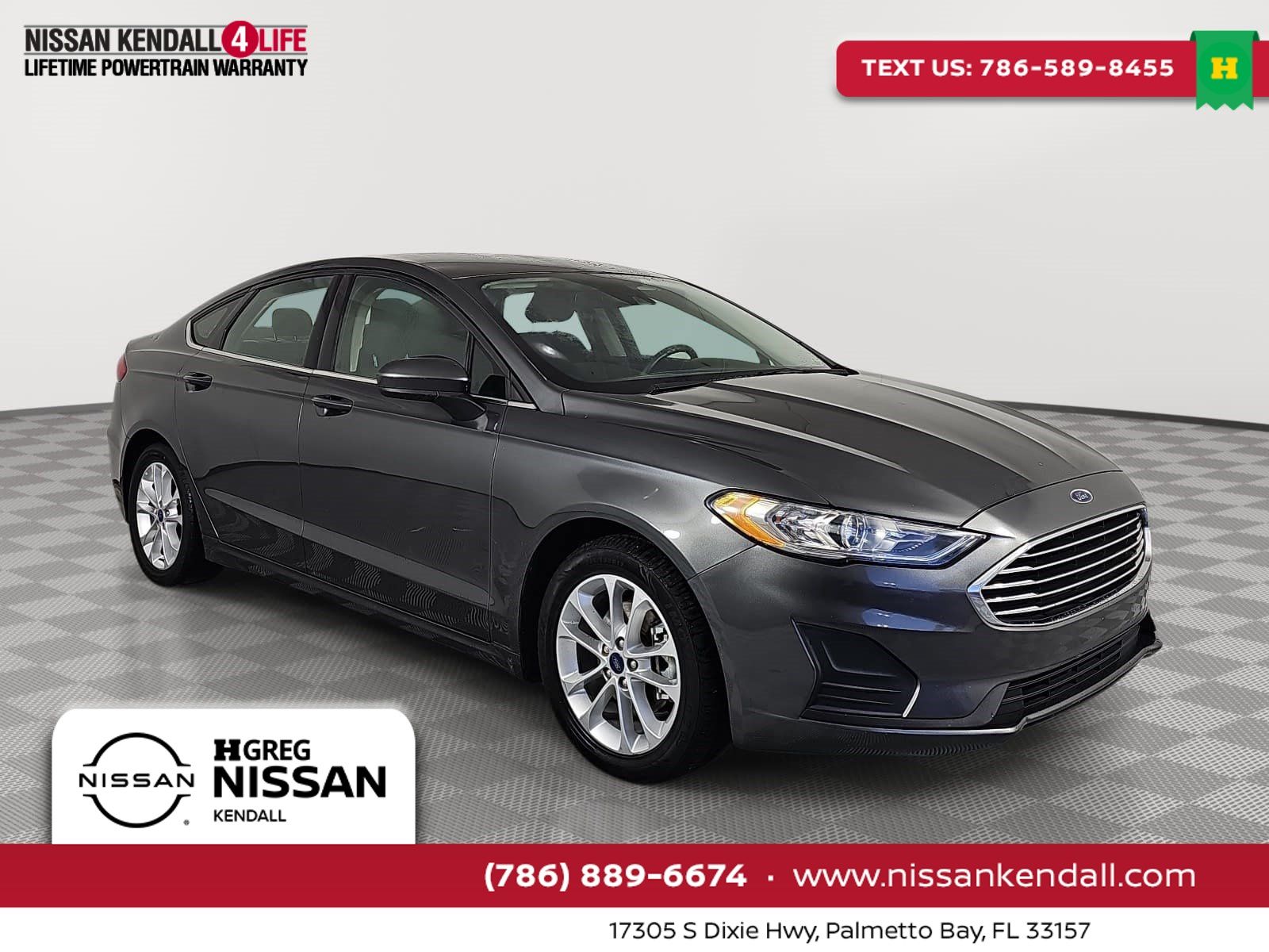 Gray (Magnetic) 2019 Ford Fusion Sedan Front-Wheel Drive 6-Speed Automatic
