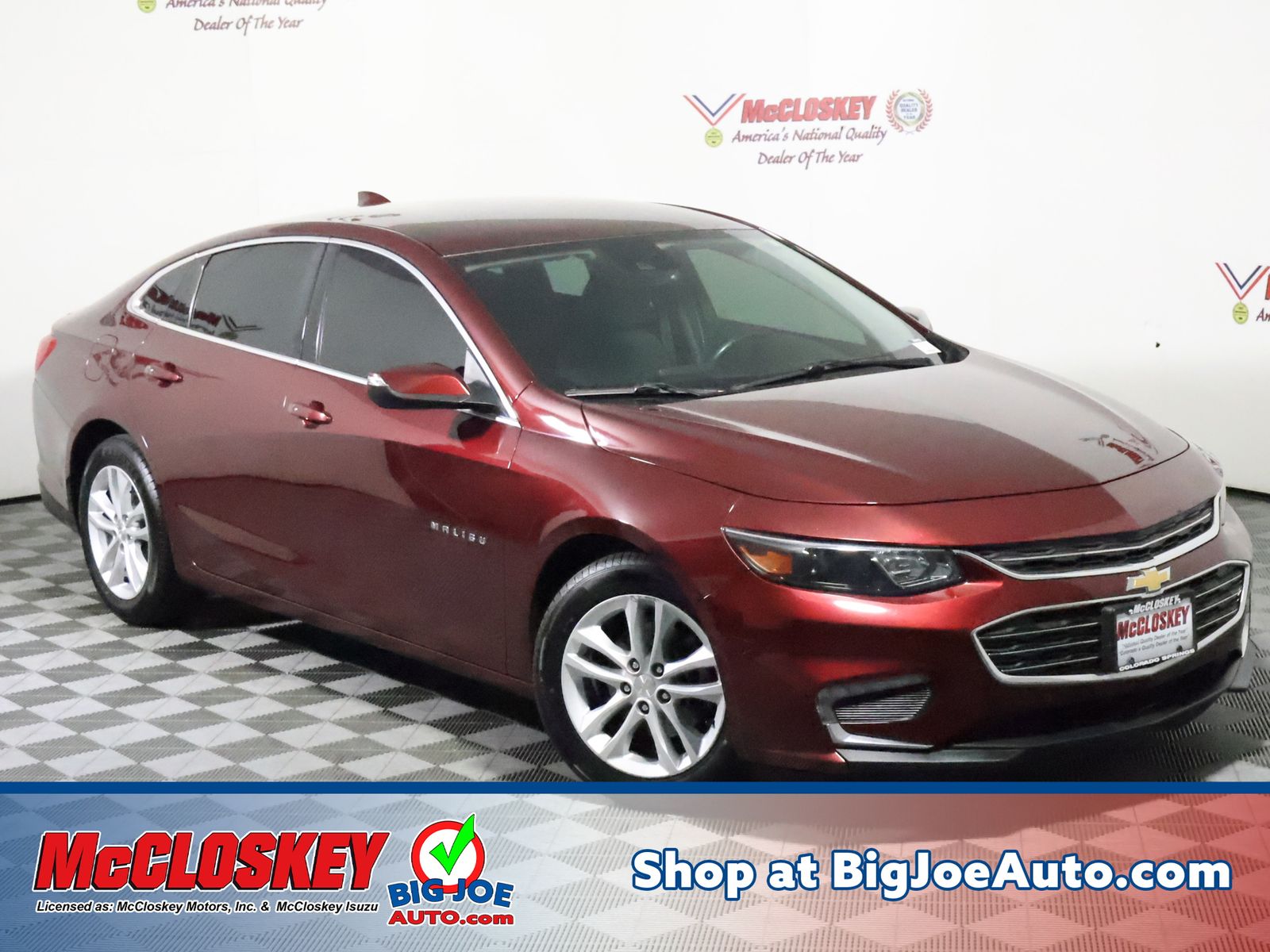 Butte Red Metallic 2016 Chevrolet Malibu 1LT FWD Sedan Front-Wheel Drive 6-Speed Automatic
