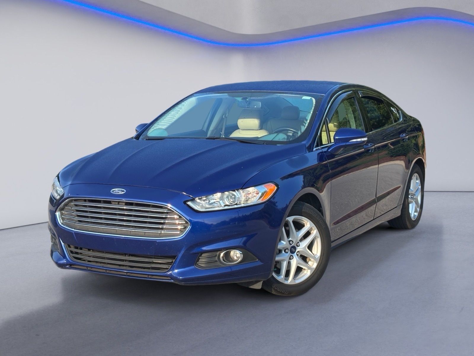 Blue 2013 Ford Fusion Sedan Front-Wheel Drive Automatic
