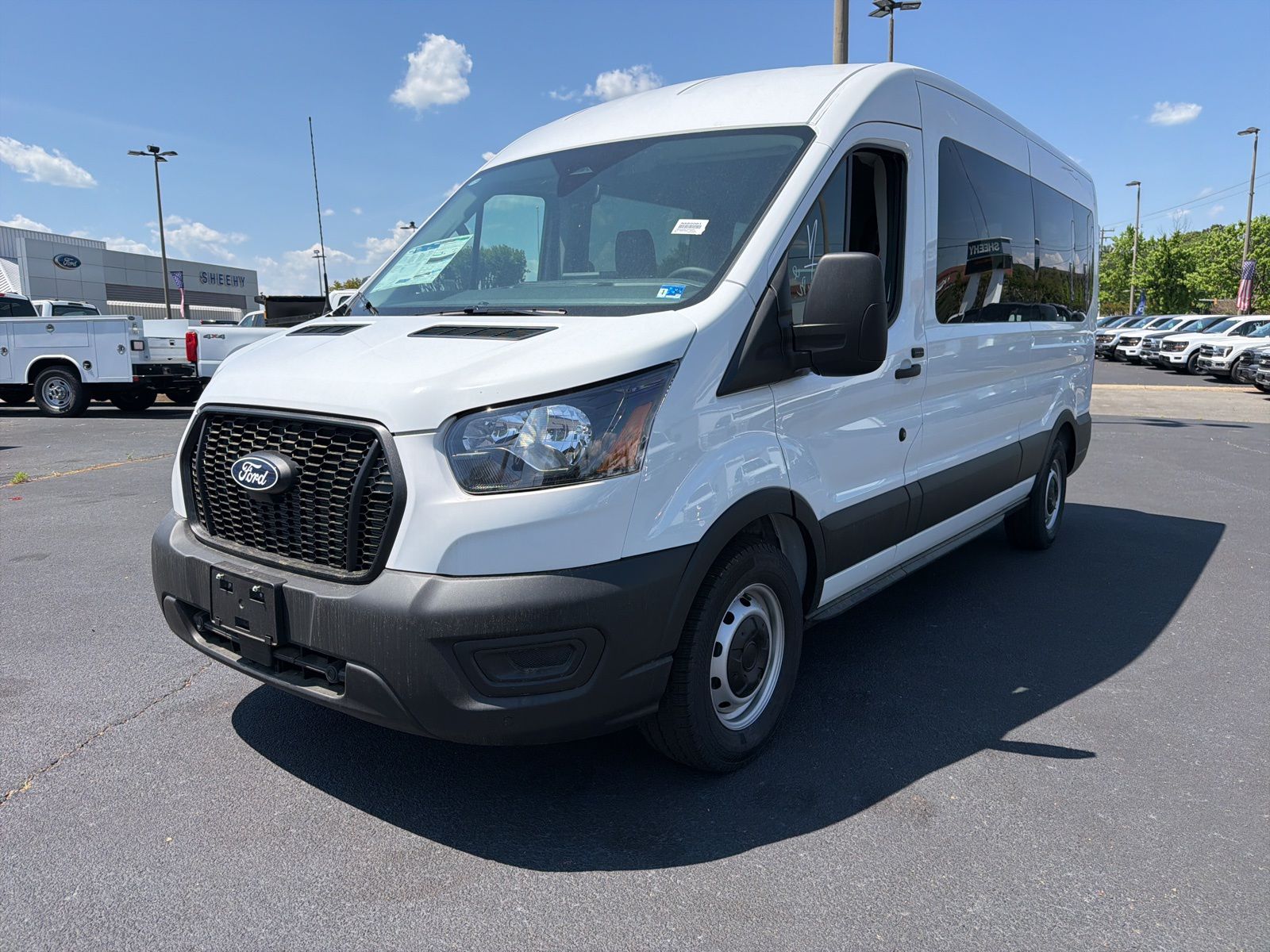 New 2026 White Ford Mid Roof 15-Passenger Van image 2