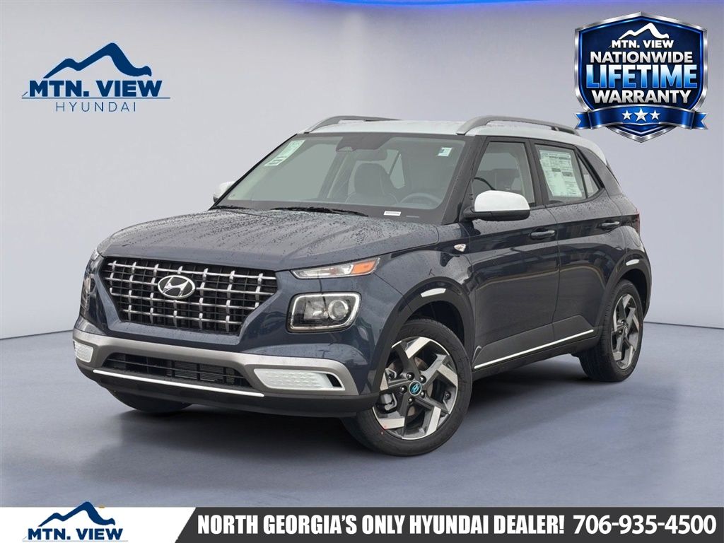 Denim w/White Roof 2026 Hyundai Venue SUV / Crossover Front-Wheel Drive Continuously Variable Transmission