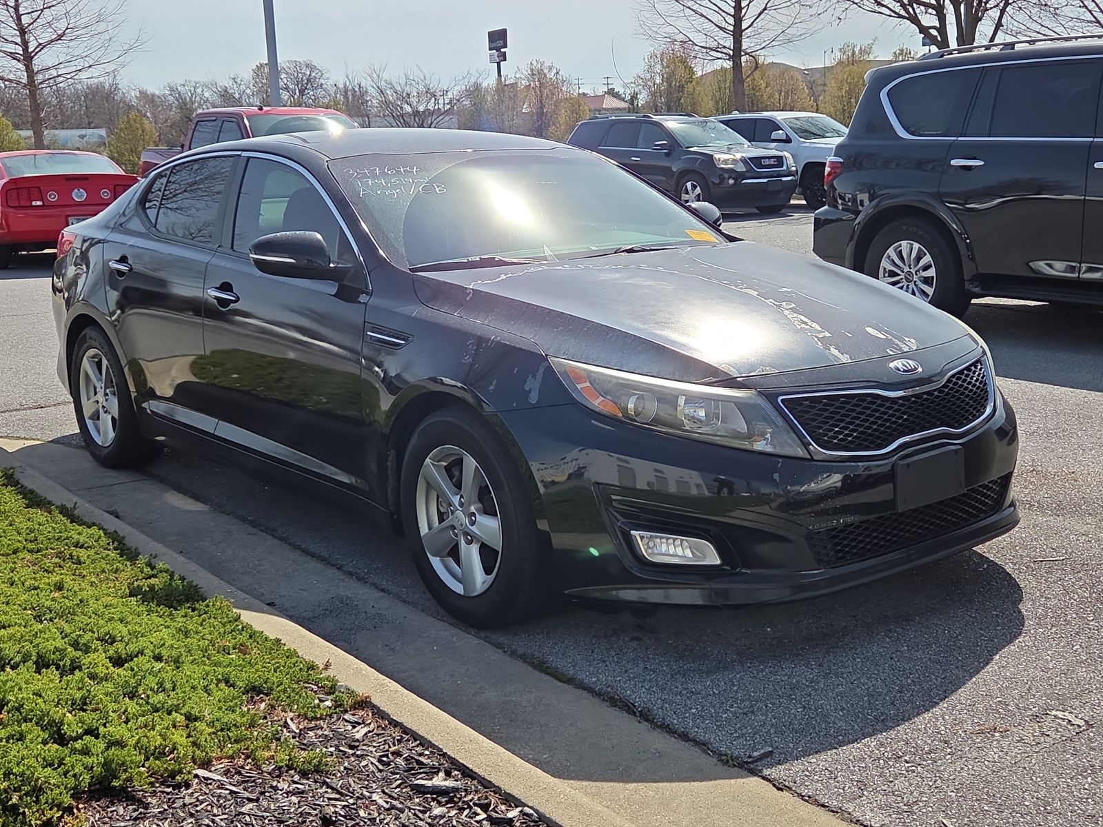 Ebony Black 2014 Kia Optima LX Sedan Front-Wheel Drive 6-Speed Automatic