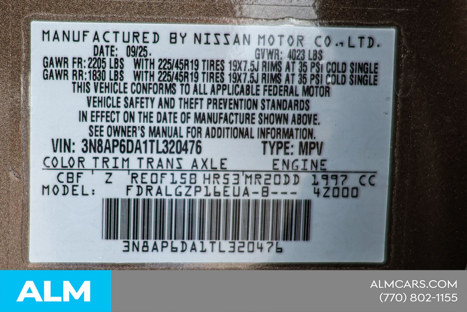 Used 2026 Brown Nissan SR Carfax One Owner w/ No Accidents image 48