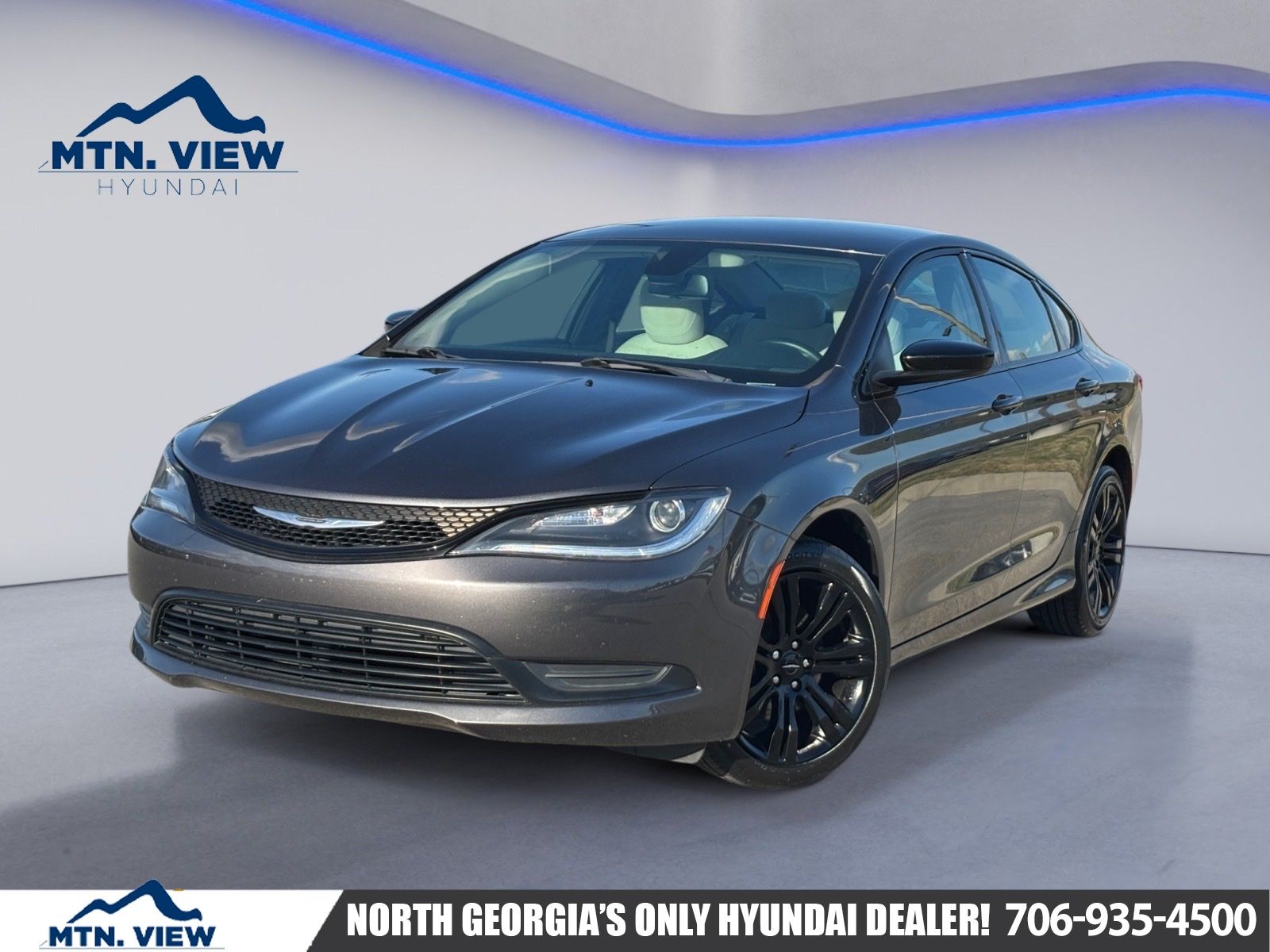 Gray (Granite Crystal Metallic Clearcoat) 2017 Chrysler 200 LX Sedan FWD Sedan Front-Wheel Drive 9-Speed Automatic