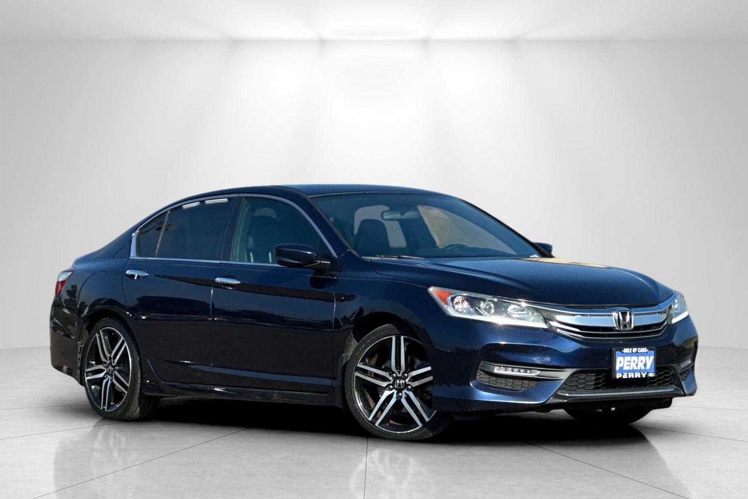 Deep Blue Opal Metallic 2017 Honda Accord Sport FWD Sedan Front-Wheel Drive Continuously Variable Transmission