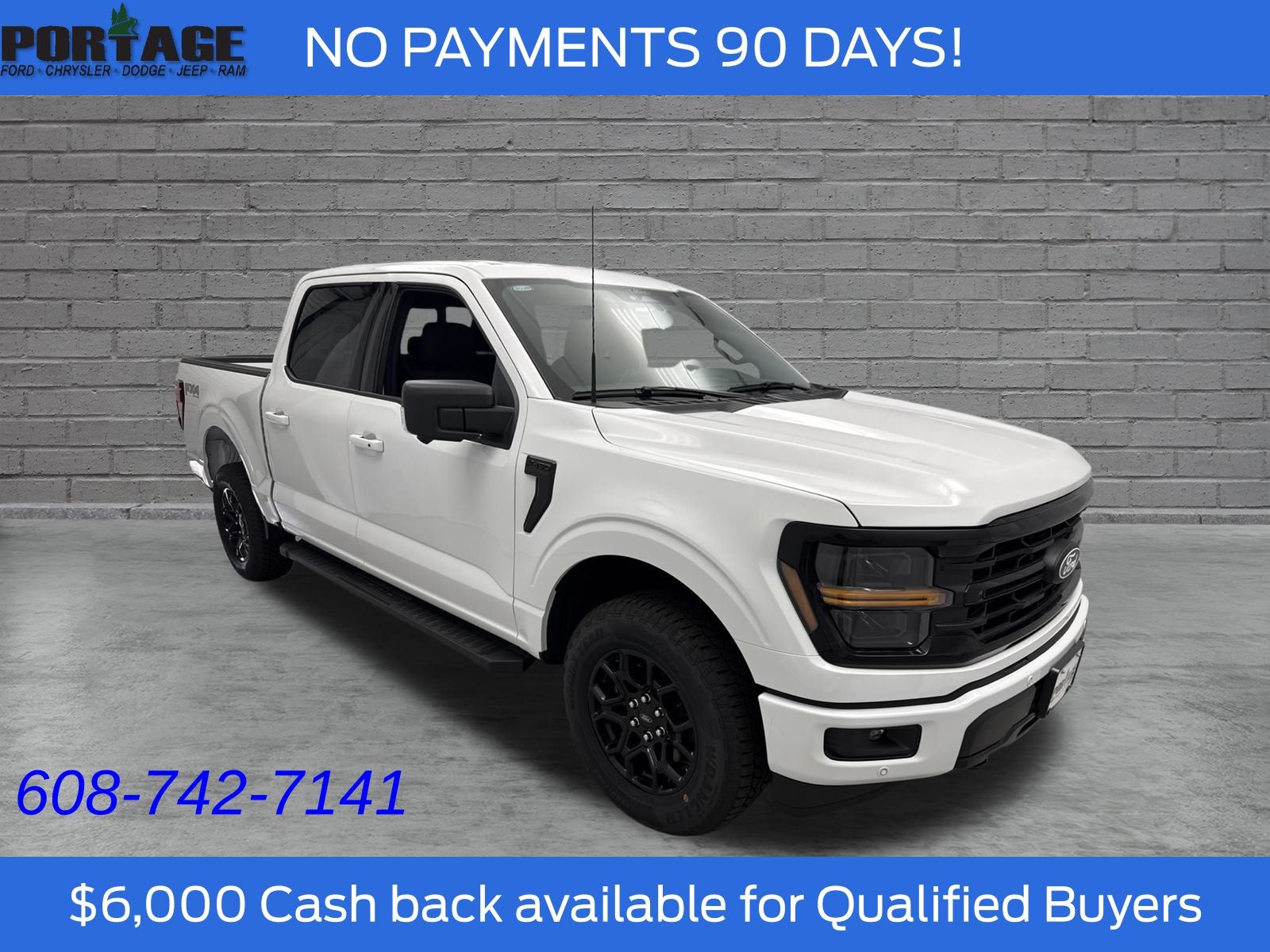 White 2026 Ford F-150 Pickup Truck Four-Wheel Drive Automatic