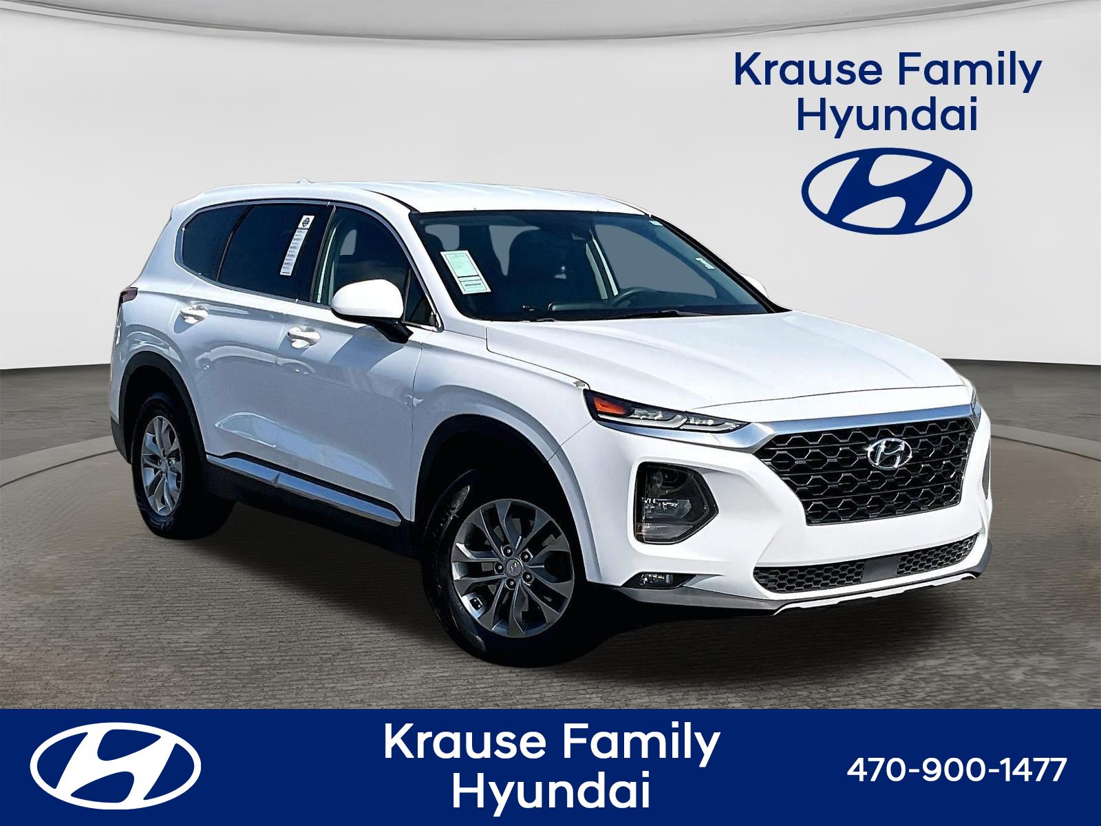 Quartz White 2019 Hyundai Santa Fe SUV / Crossover All-Wheel Drive 8-Speed Automatic