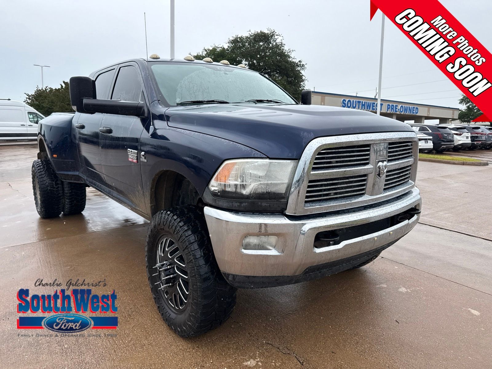 Midnight Blue Pearlcoat 2012 RAM 3500 Pickup Truck Four-Wheel Drive 6-Speed Automatic