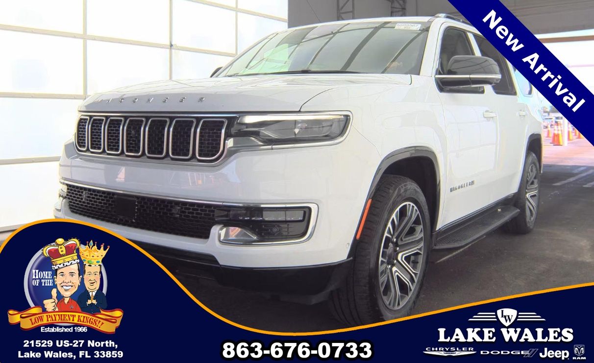 Bright White Clearcoat 2024 Jeep Wagoneer 4WD SUV / Crossover Four-Wheel Drive 8-Speed Automatic