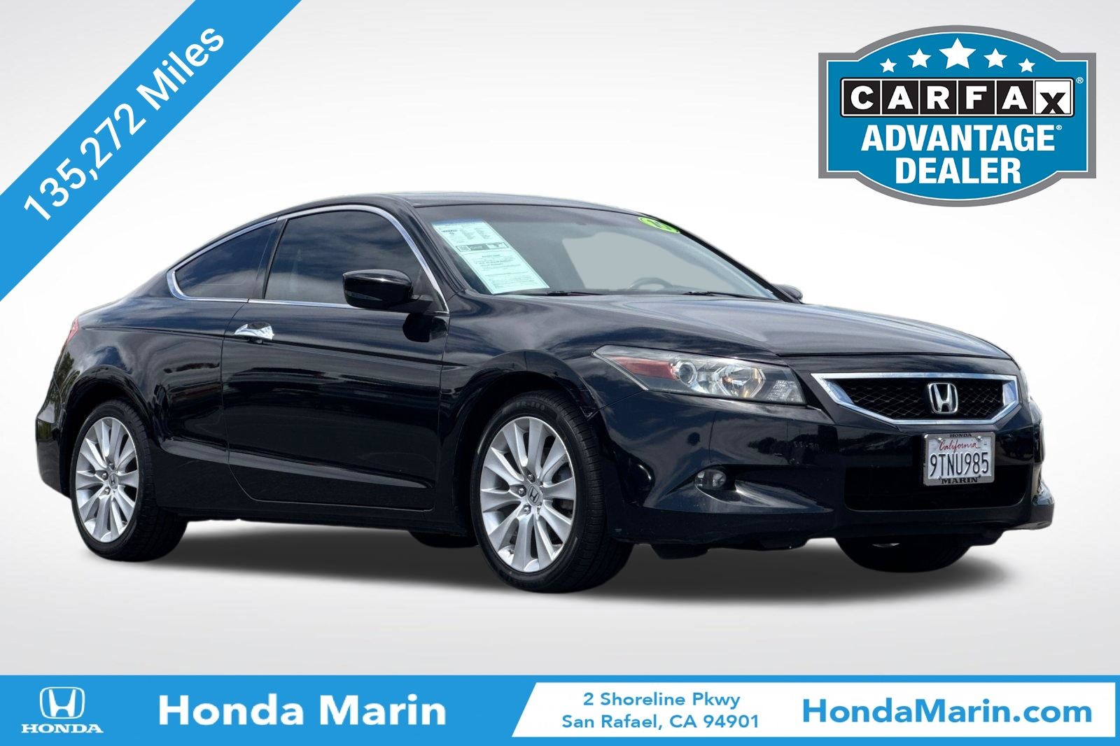 Crystal Black Pearl 2010 Honda Accord Coupe Coupe Front-Wheel Drive 5-Speed Automatic Overdrive
