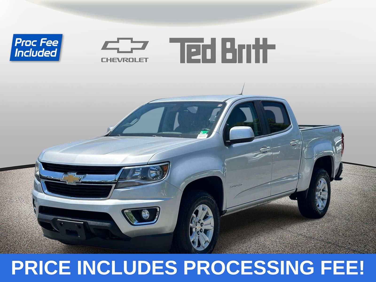 Silver Ice Metallic 2018 Chevrolet Colorado LT Crew Cab 4WD Pickup Truck Four-Wheel Drive 8-Speed Automatic