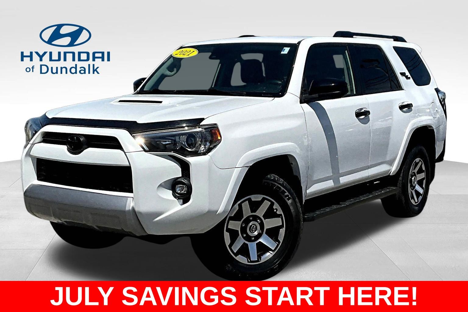 Super White 2021 Toyota 4Runner SUV / Crossover Four-Wheel Drive 5-Speed Automatic Overdrive