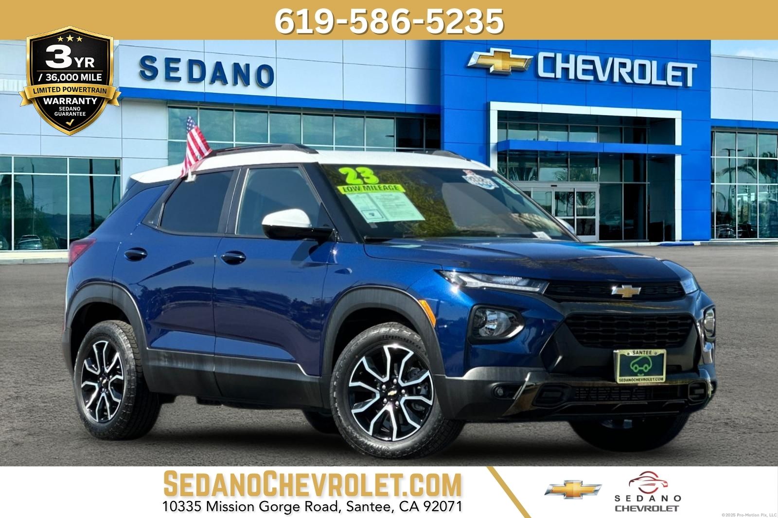 Blue Glow Metallic 2023 Chevrolet Trailblazer SUV / Crossover Front-Wheel Drive Continuously Variable Transmission
