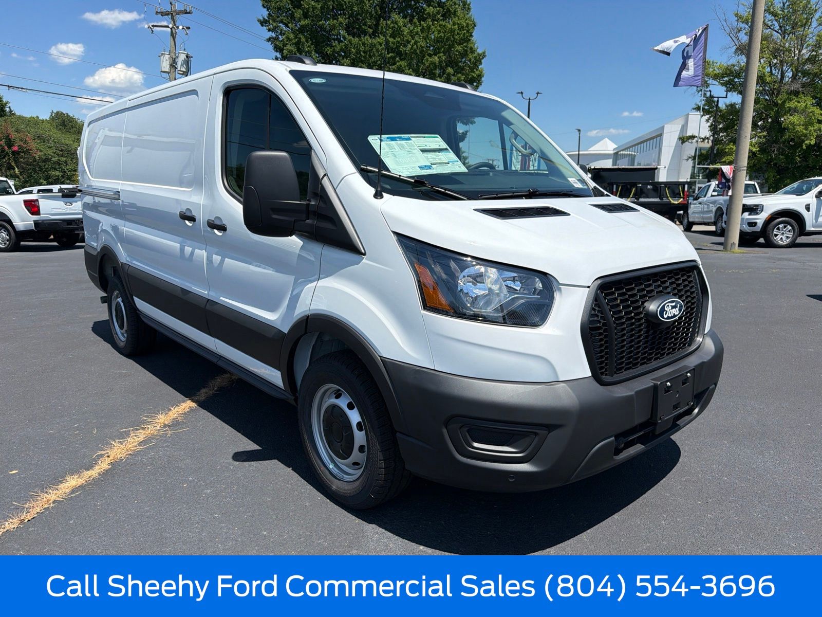 New 2026 Oxford White Ford Low Roof Cargo Van image 4