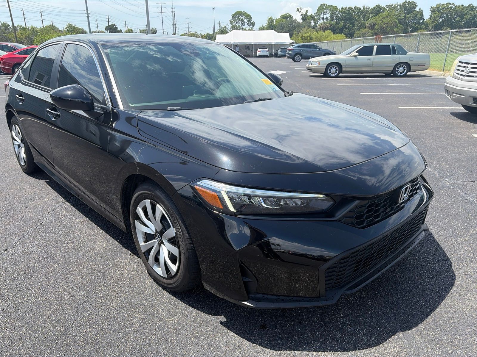 Crystal Black Pearl 2025 Honda Civic Sedan Front-Wheel Drive Continuously Variable Transmission