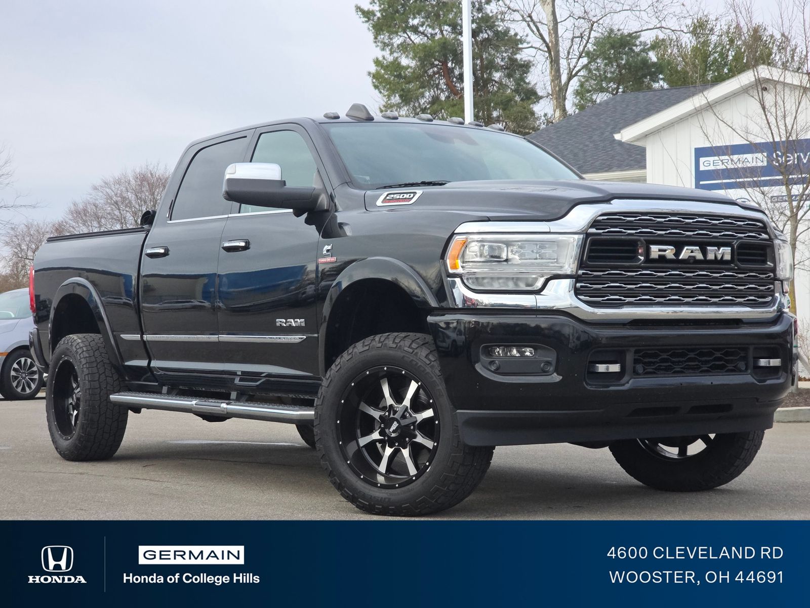 Diamond Black Crystal Pearlcoat 2020 RAM 2500 Limited Crew Cab 4WD Pickup Truck Four-Wheel Drive 6-Speed Automatic