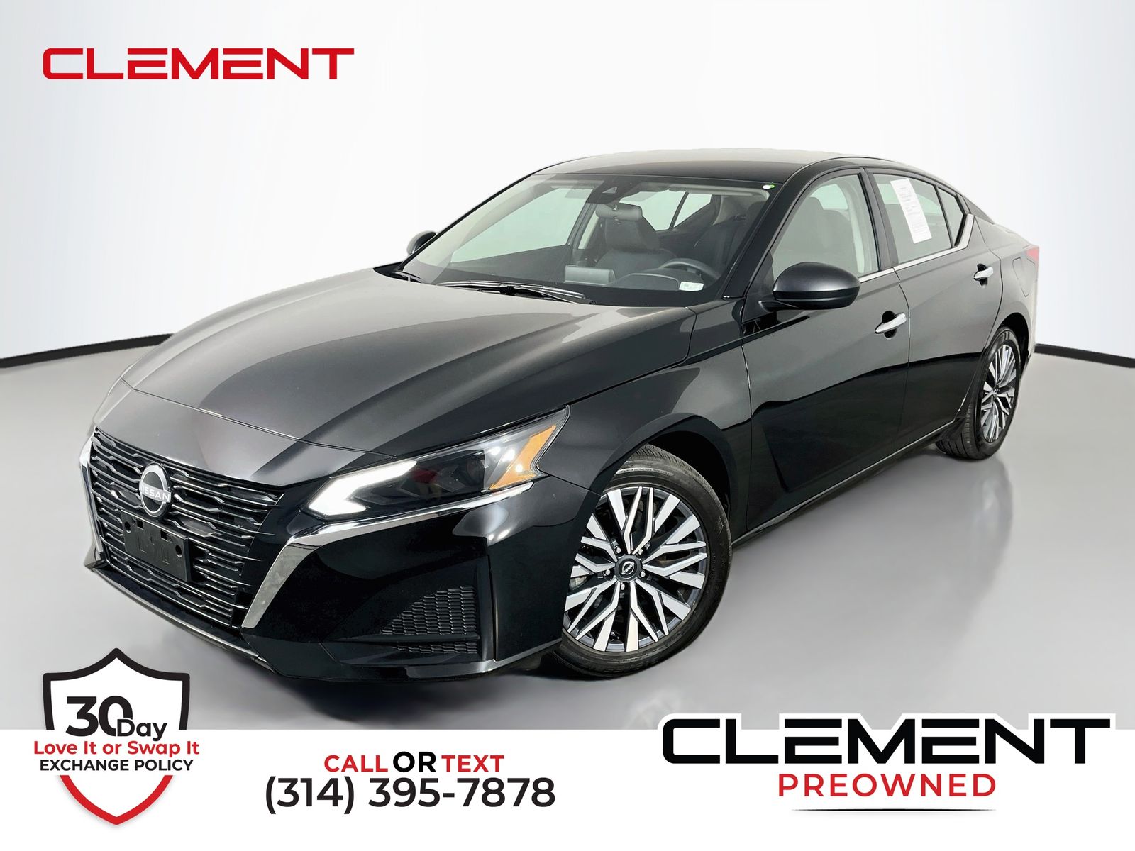 Super Black Clearcoat 2025 Nissan Altima Sedan Front-Wheel Drive Continuously Variable Transmission
