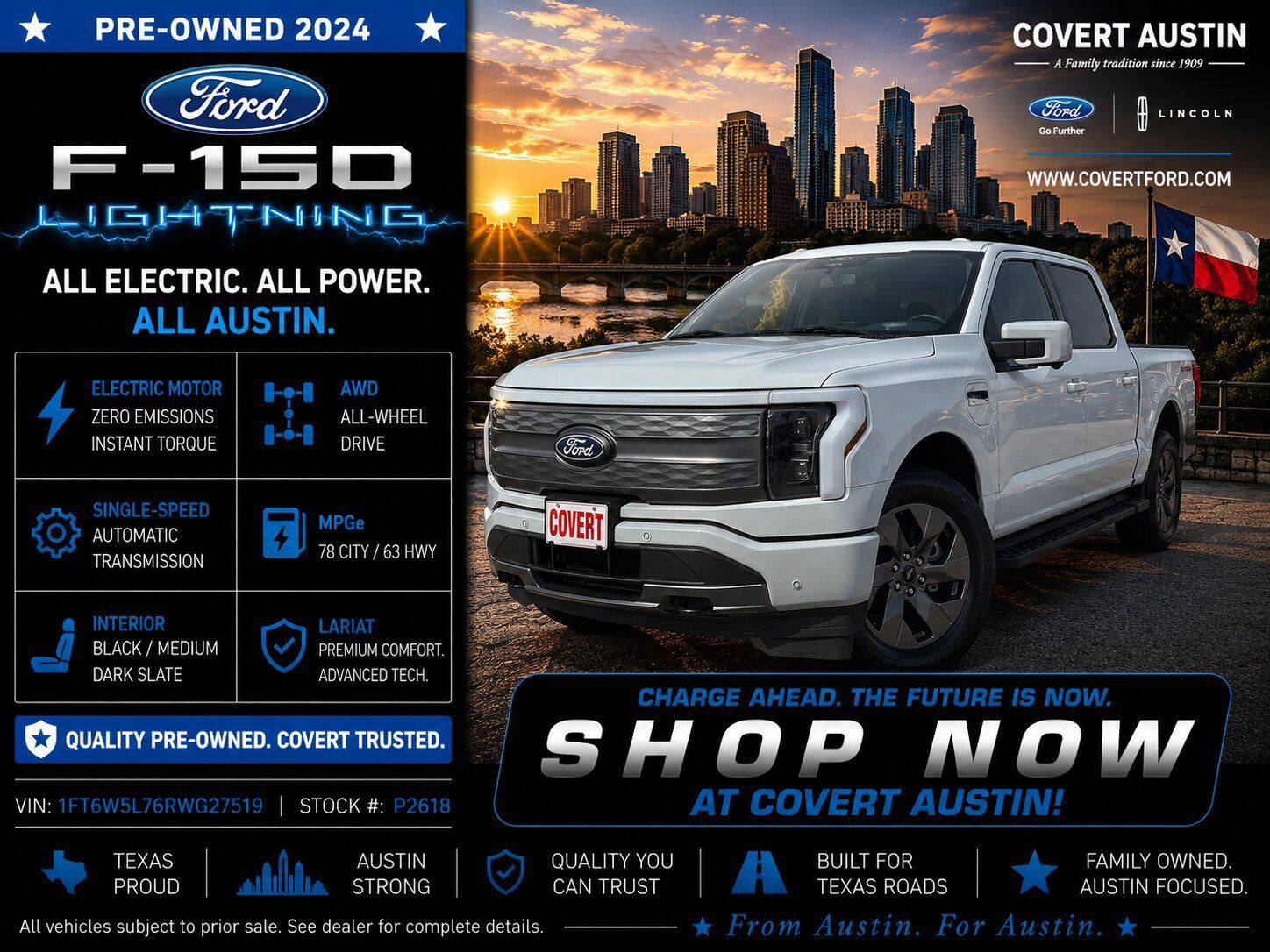 2024 Ford F-150 Lightning Lariat SuperCrew AWD