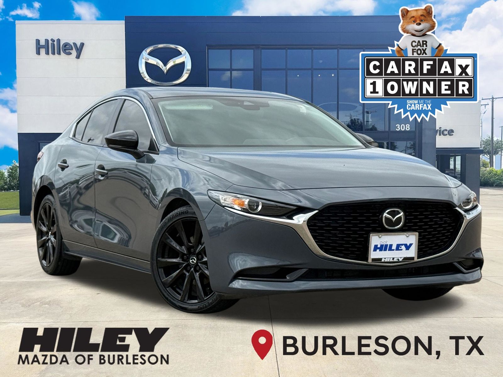 Polymetal Gray Metallic 2023 Mazda MAZDA3 2.5 S Carbon Edition Sedan AWD Sedan All-Wheel Drive 6-Speed Automatic