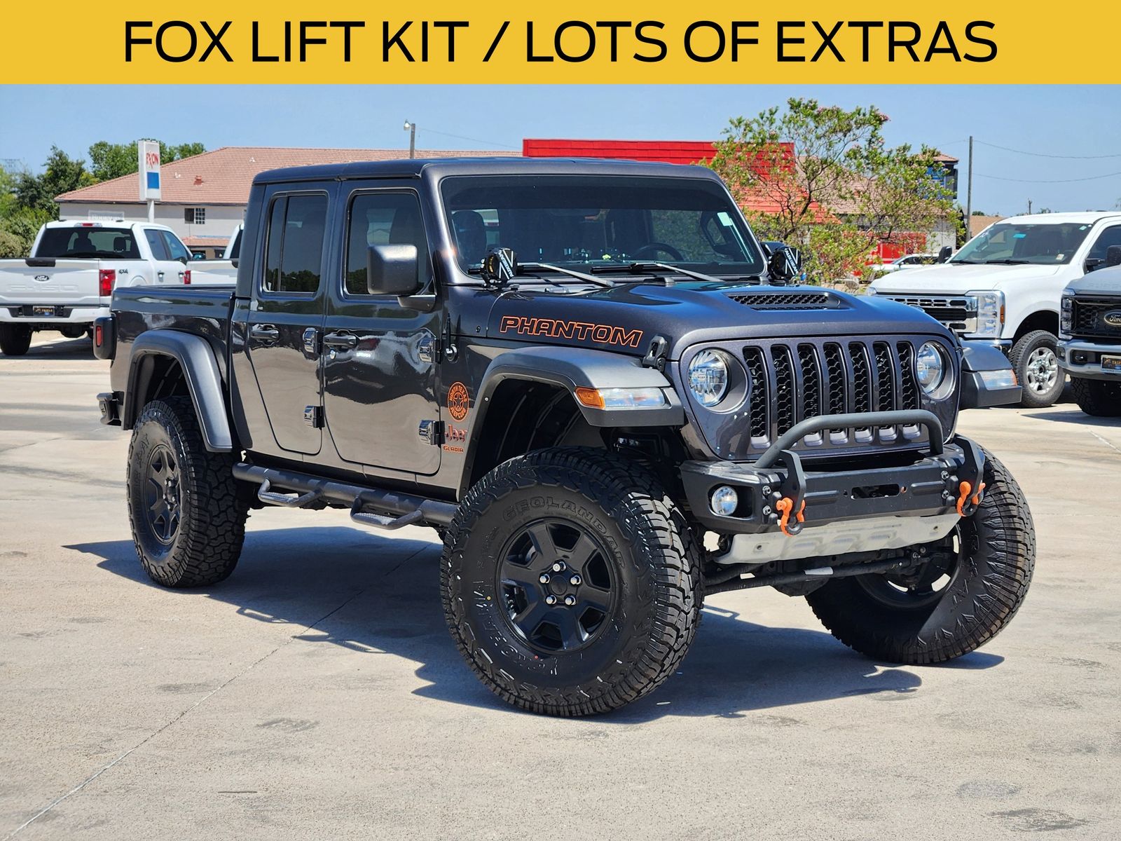 Gray (Granite Crystal Metallic Clearcoat) 2022 Jeep Gladiator Pickup Truck Four-Wheel Drive 8-Speed Automatic