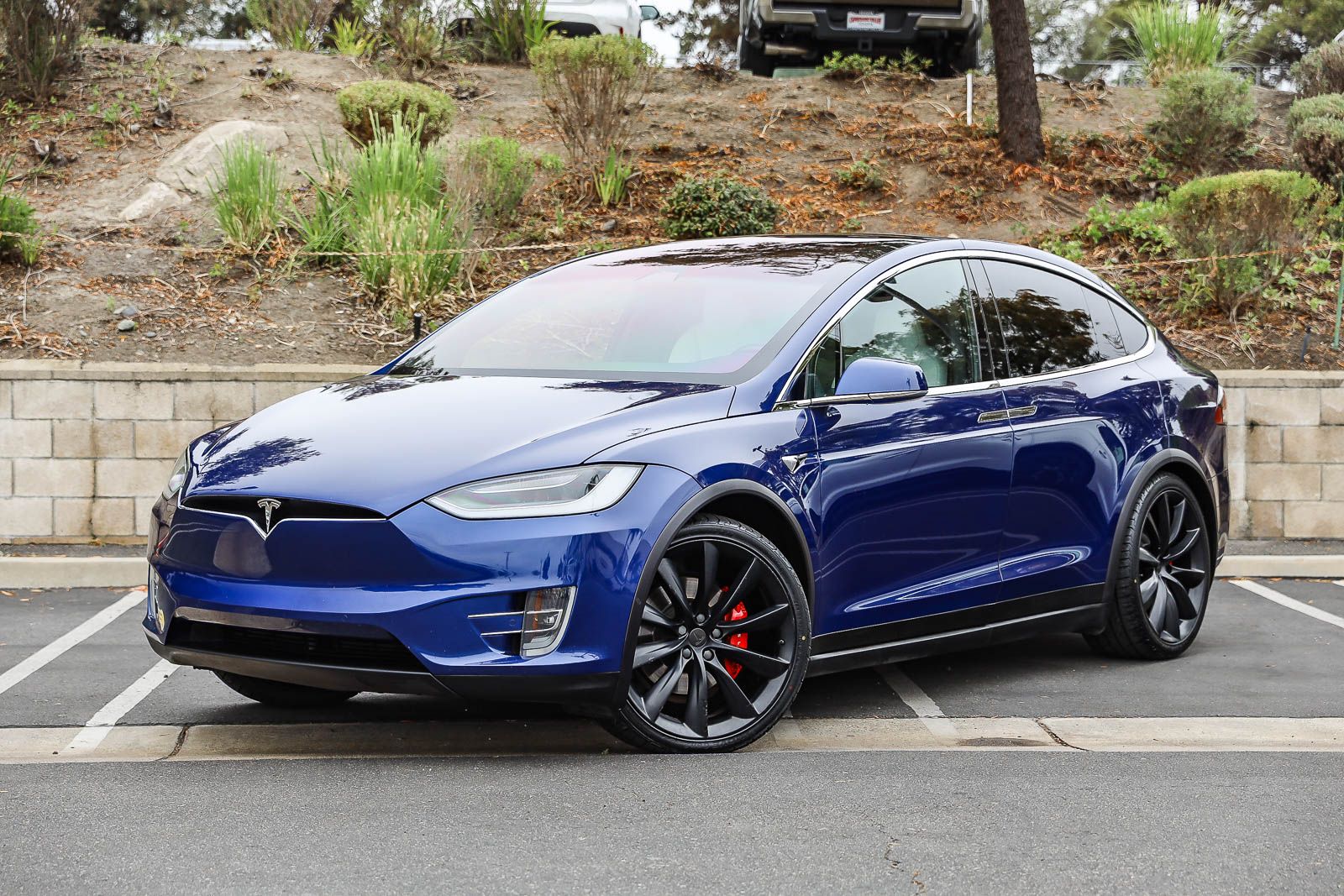 Deep Blue Metallic 2020 Tesla Model X SUV / Crossover All-Wheel Drive 1-Speed Automatic