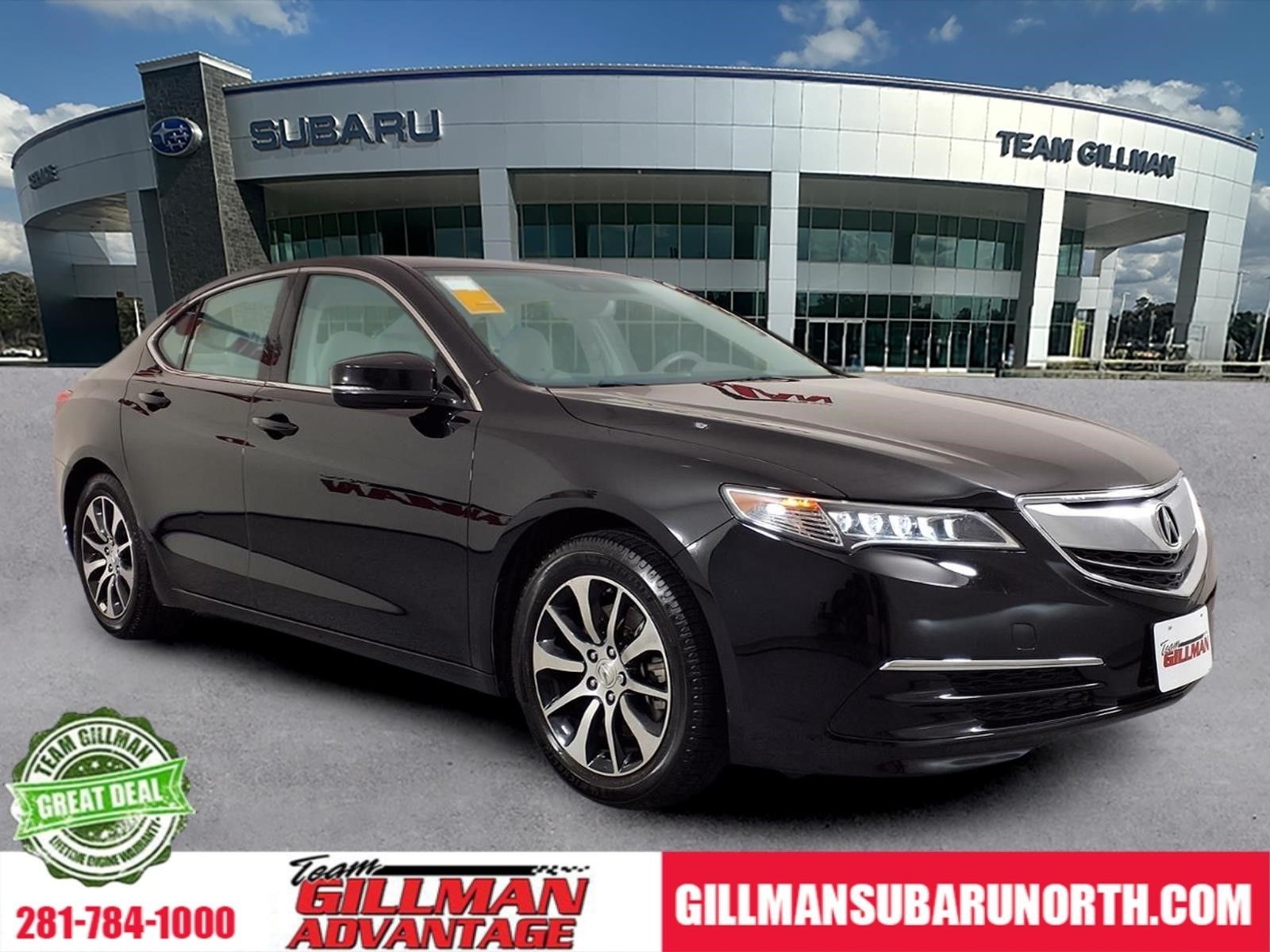 Crystal Black Pearl 2017 Acura TLX FWD with Technology Package Sedan Front-Wheel Drive 8-Speed Dual Clutch