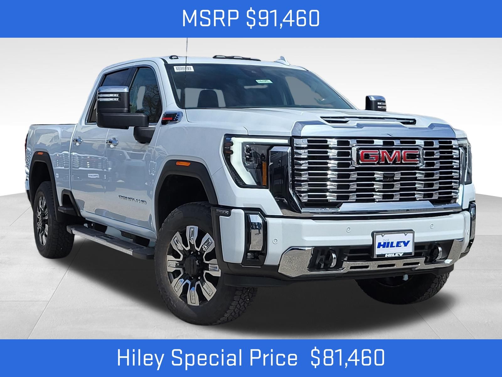 Glacier White Tricoat 2026 GMC Sierra 2500HD Denali Crew Cab 4WD Pickup Truck Four-Wheel Drive Automatic