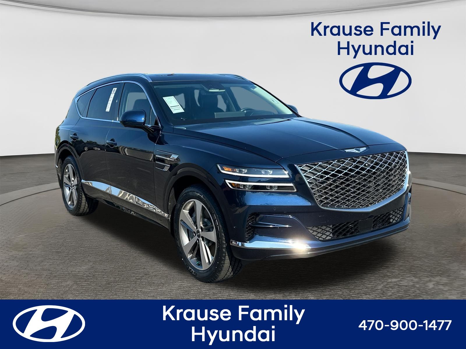 Adriatic Blue 2021 Genesis GV80 SUV / Crossover All-Wheel Drive 8-Speed Automatic