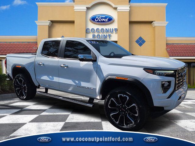 Summit White 2023 GMC Canyon Pickup Truck Four-Wheel Drive 8-Speed Automatic