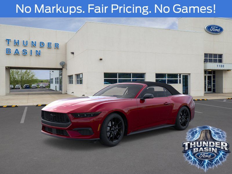 Pink (Magenta) 2025 Ford Mustang Convertible Rear-Wheel Drive Automatic