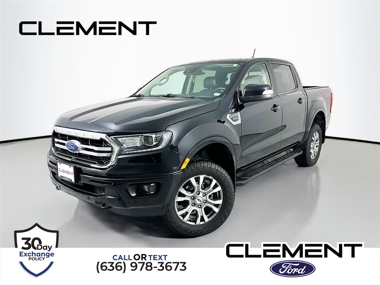Shadow Black 2023 Ford Ranger Pickup Truck Four-Wheel Drive Automatic