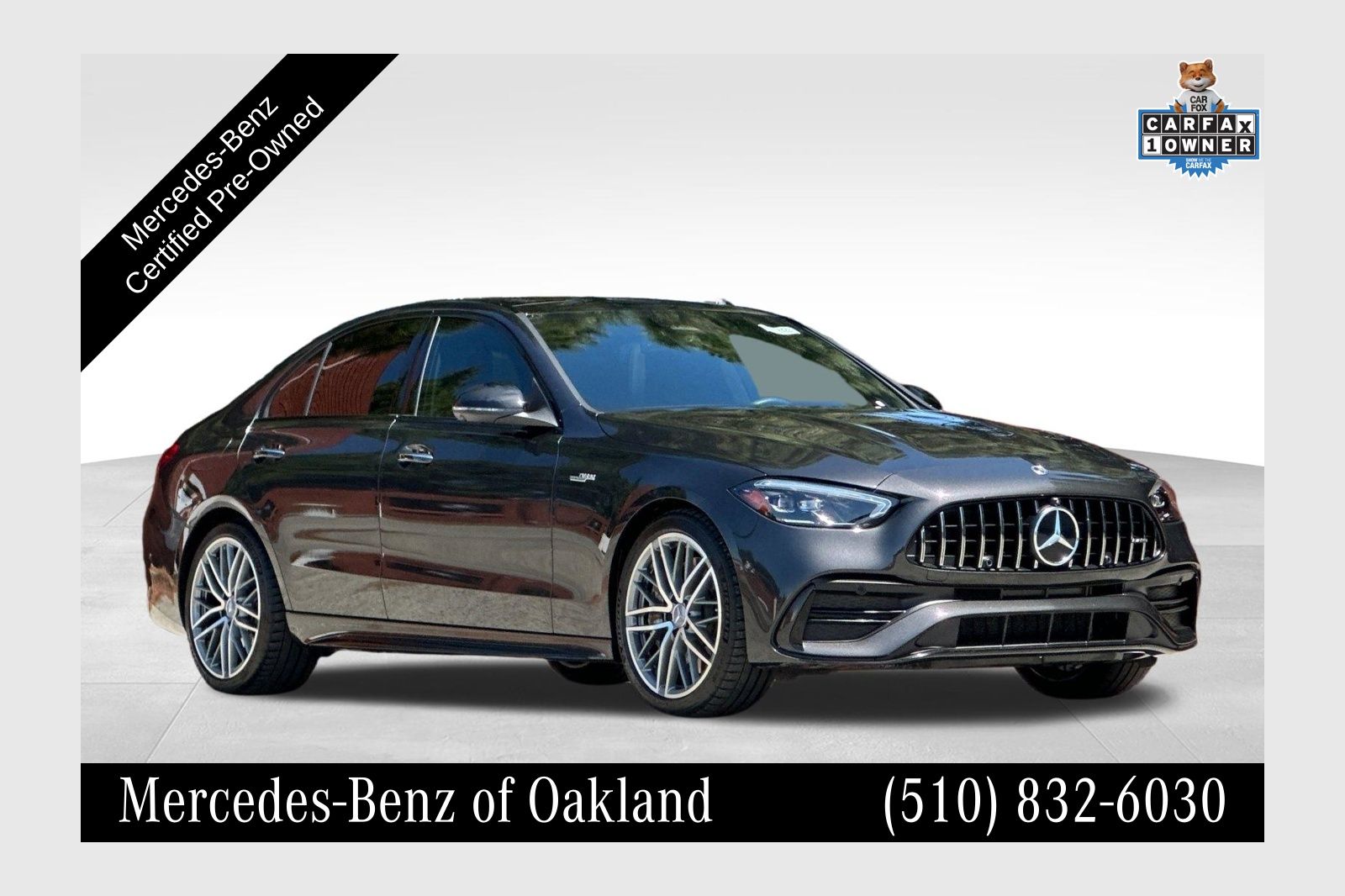 MANUFAKTUR Graphite Gray Magno 2023 Mercedes-Benz C-Class AMG C 43 4MATIC Convertible All-Wheel Drive 9-Speed Automatic
