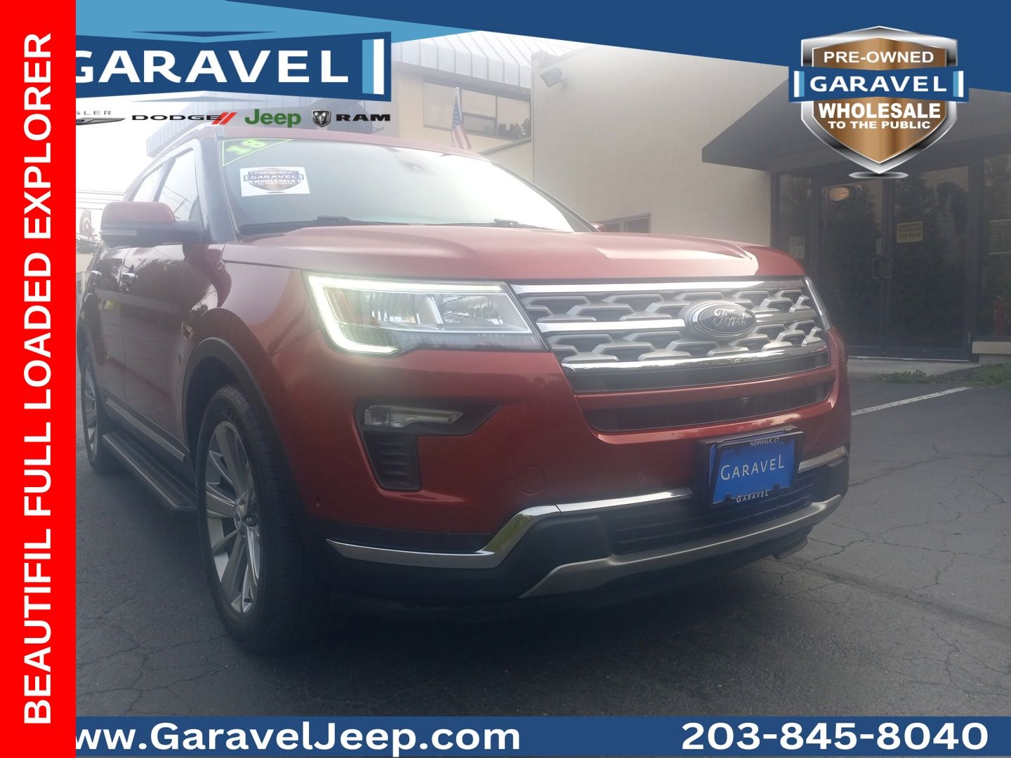 Ruby Red Metallic 2018 Ford Explorer SUV / Crossover All-Wheel Drive 6-Speed Automatic