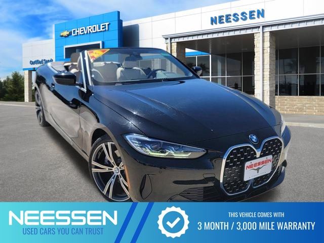 Jet Black 2023 BMW 4 Series 430i Convertible RWD Convertible Rear-Wheel Drive 8-Speed Automatic